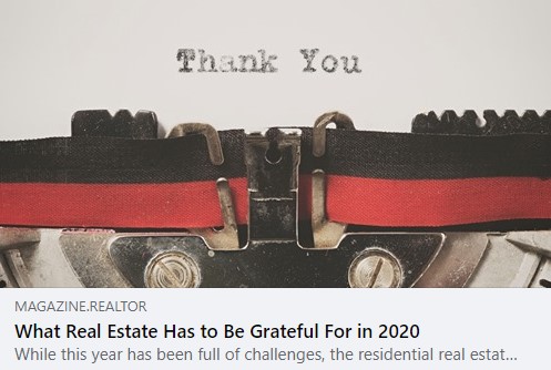 What to be Grateful for in 2020